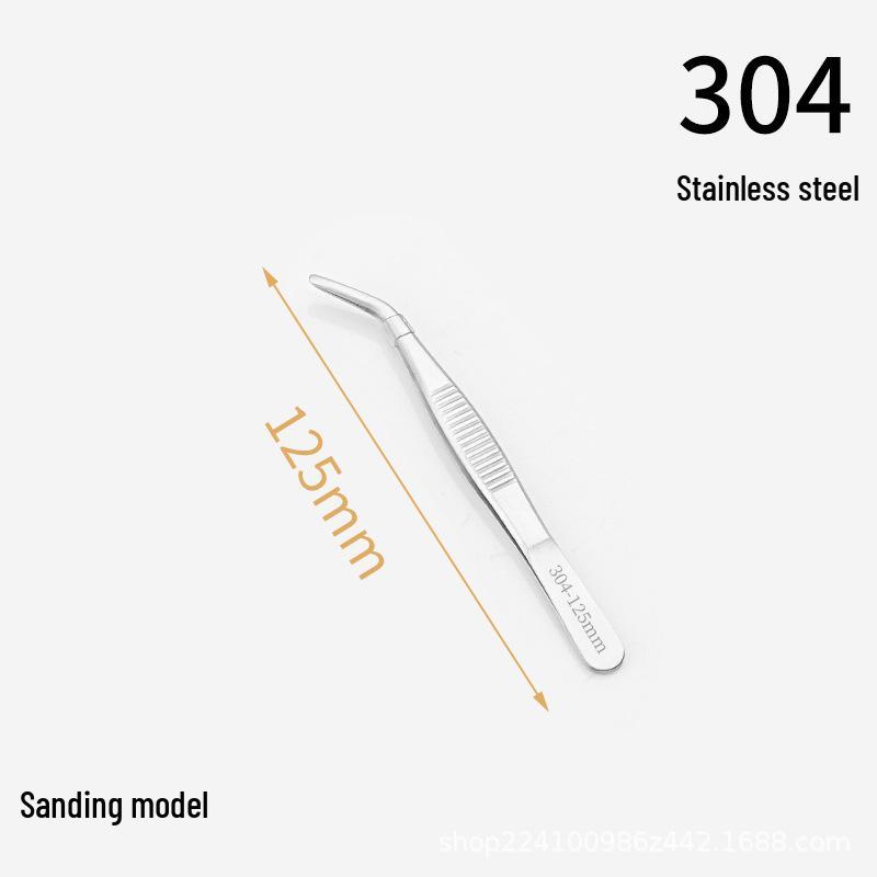 Stainless Steel 304 Non-Slip Toothed Tweezers for Succulents