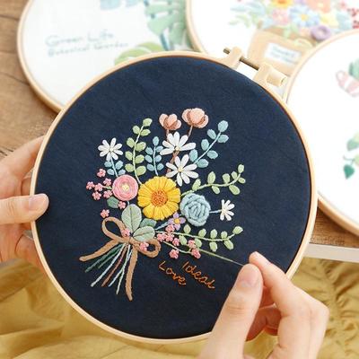 Anfänger DIY Stickset: Su & Xiang Muster Kreuzstich mit französischen Techniken