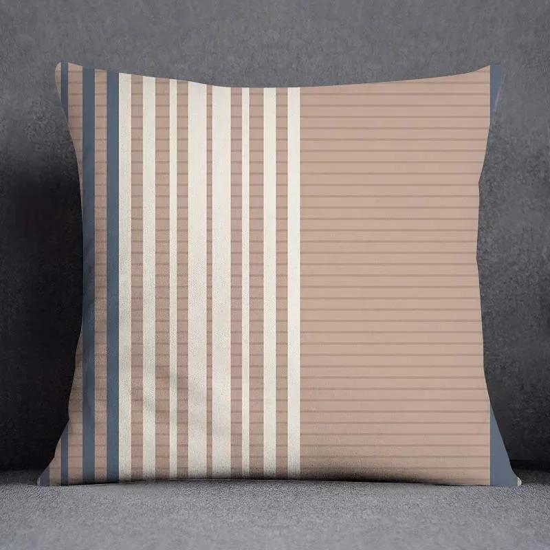 45x45cm Nordic Flower Geometric Pattern Decorative Pillowcase Square Pillowcase Home Office Decorative Cushion Cover