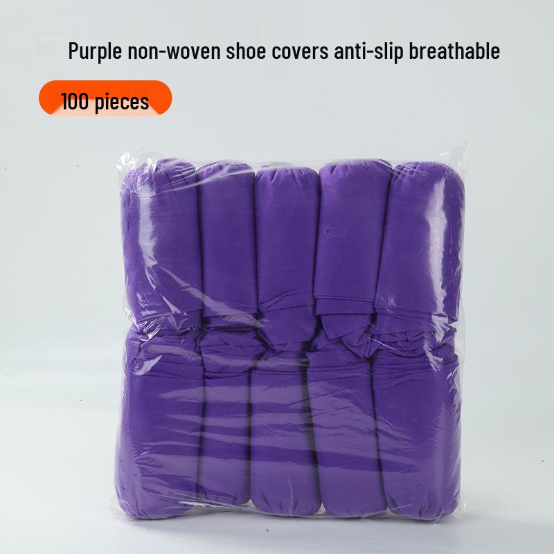 Plus Size Durable Non-Woven Indoor Shoe Covers for Adults and Children - Dustproof and Thickened