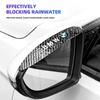 XMVPW1 2pcs Carbon Fiber Car Rearview Mirror Rain Eyebrow Sticker For BMW M M3 M5 M6 X3 E46 E90 E39 F10 F20 F30 G20 E60 E36 E34 X6