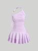 Cross New Fashion Backless Gold Spiral Jewelry Design Slim Fit Dress