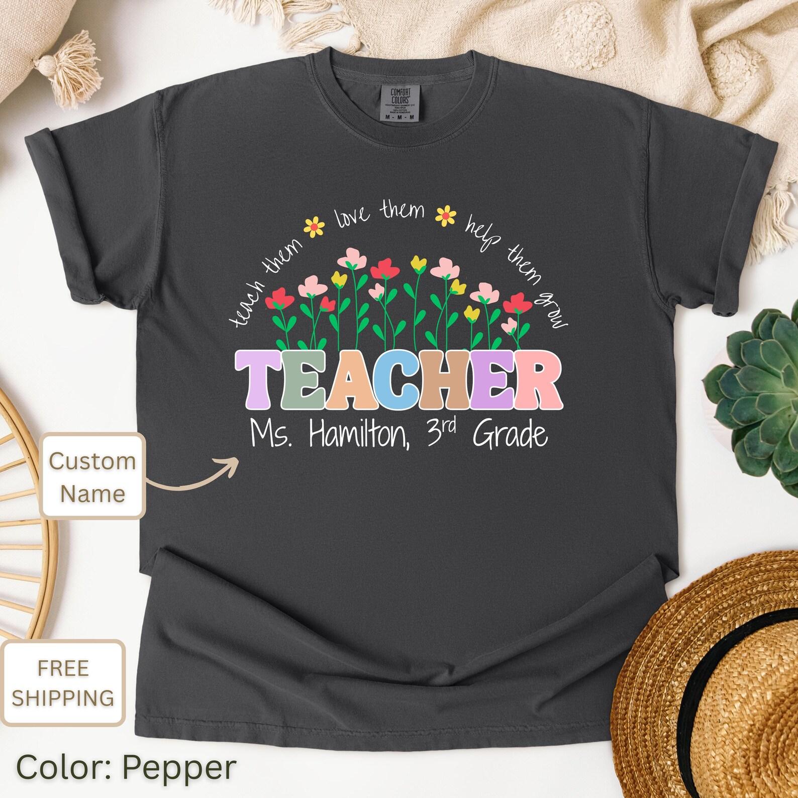Personalized Teacher T-shirt: Heartfelt Teacher Appreciation Gift 4XL