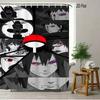 2D Flat Naruto Anime Itachi Uchiha Susanoo Skeleton Print Waterproof Shower Curtain For Bathroom Decor