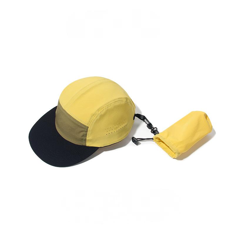 

Black Flat Top Baseball Cap Unisex Waterproof Nylon Mesh Breathable Hat for Outdoor Running Camping Travel Fashion Wear Adjustable жёлтый