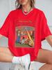 Here Comes The Apocalypse Ufo Prints TShirts Womens Summer Cotton Short Sleeve Tops Loose ONeck Soft T Shirt Street Clothes