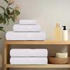 VidaXL Serviettes de douche 2 pcs blanc 70x140 cm 360 g/m² 100% coton, serviette, ensemble de serviettes de bain, serviette 136653