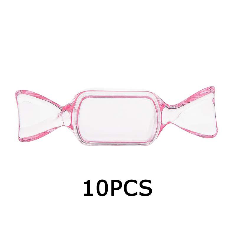 WTEMPO Transparent Creative Small Gifts Packaging Boxes with Lids Sturdy Mini Plastic Boxes In The Shape of Small Candies Festive Decor Clear Boxes