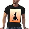 Rey - Fighting Stance Silhouette T-Shirt Simple Graphic Design T-Shirt