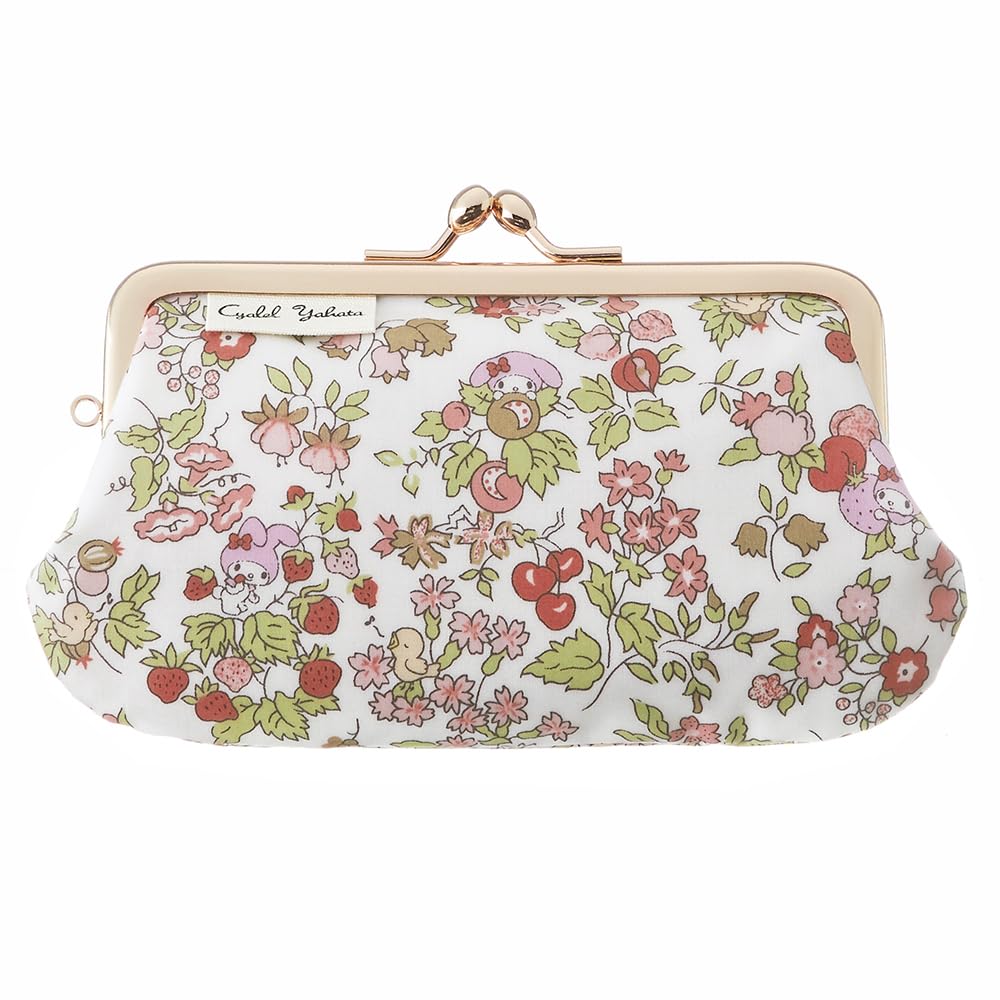 My Melody Clasp Mini Sanrio Liberty Print Floral Small Makeup Cute and Made In Orchard Orchard Pouch, Character, Pattern, Pouch, Stylish, Japan,