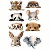 2PCS Cartoon Pet Wall Stickers Room Decorations Switch Panel Decals Kids Bedroom Art