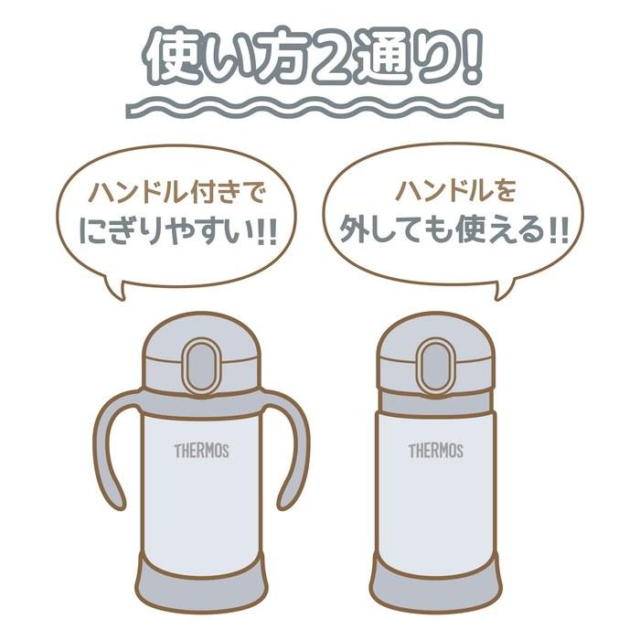 Thermos Baby Straw Mug FJL-350 (Gray) 350ml