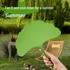 Ginkgo Leaf Shaped Durable Summer Fan: Thick, Cool, and Drop-proof Design.
