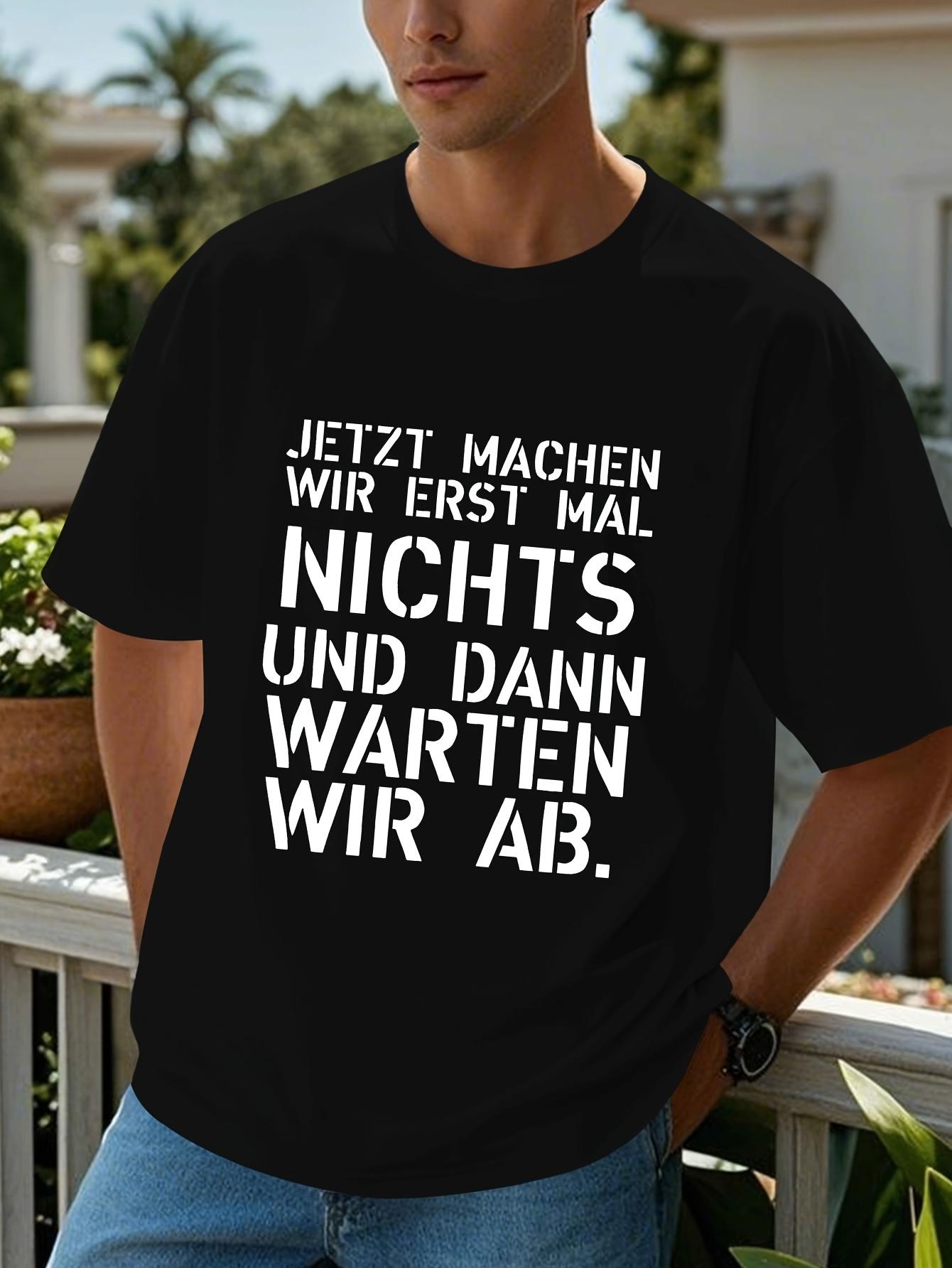Men s T-Shirt Y2K Lightweight with German Quote XL