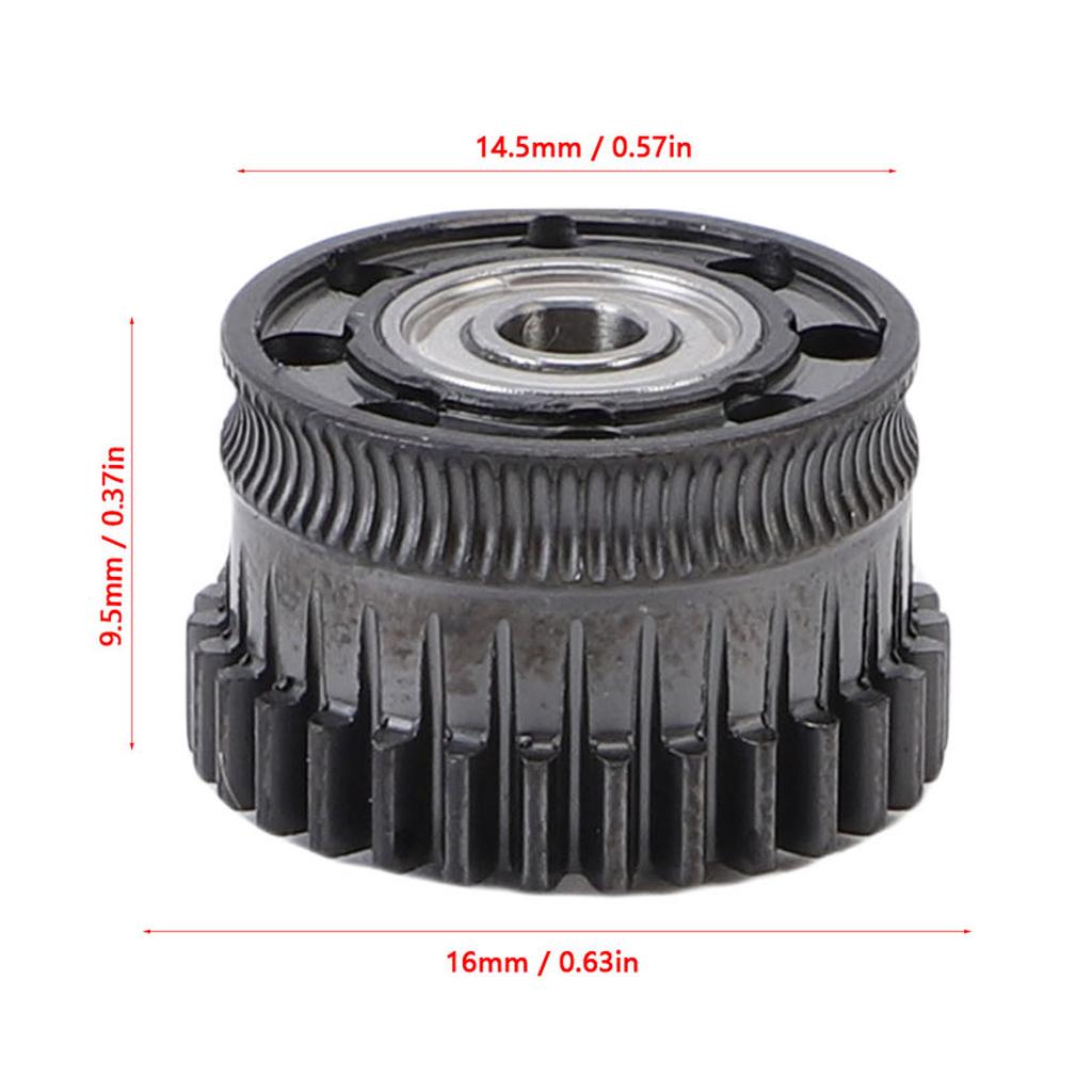 Metal Extruder Gears Perforated Design Hardened Steel Extruder Gear Kit for PLA PETG ABS Printing Replacement for K2 Plus