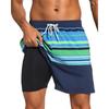 Mens Quick-Dry Board Shorts Swim Trunks With Print Design Beach Surfing Swimming Outdoor Activities