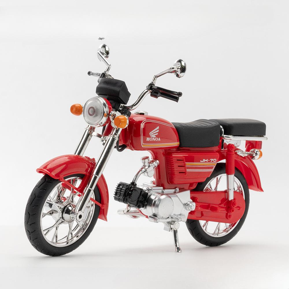 1/12 Honda JiaLing JH-70 Motorcycle Models Toys Alloy Diecast Classic Motor Shock Absorption Music Light Models for Kids Gifts