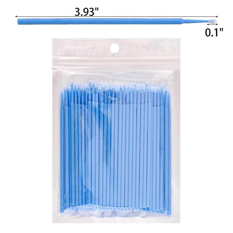 1000 Pieces Disposable Micro Brushes Cotton Swab Brushes For Eyelash Extensions Cleaning-1