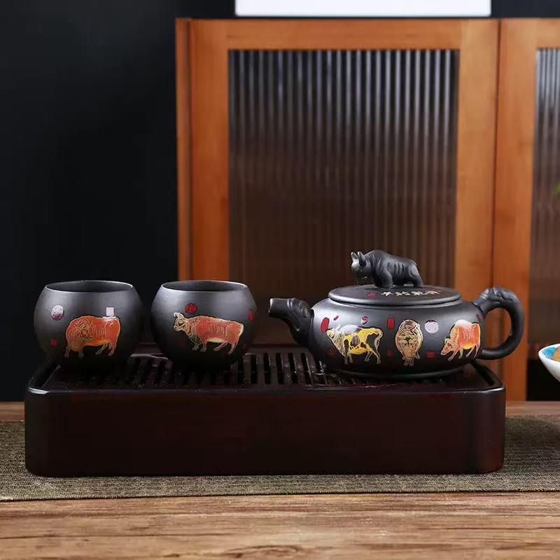 Original Ore Color-Changing Phoenix Cry Purple Clay Teapot - Large Capacity for Brewing Tea