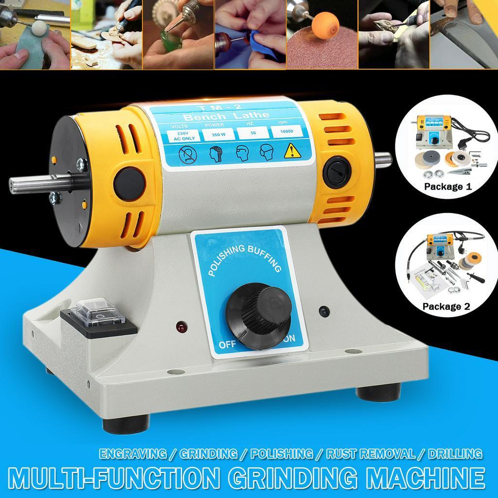 220V Polisher for Bench Grinder Polishing Adjustable Speed Polishing For Woodworking Machine Motor Tool Lathe Grinder Set 350W