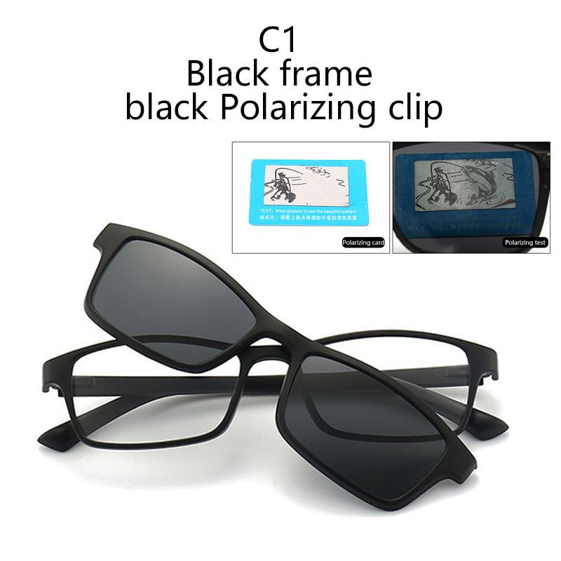 

Myopia 2250A 2 IN 1 Dual-Purpose Magnet Square Frame Set Mirror Multi-lens Colorful Sunglasses Magnetic Can Custom 0