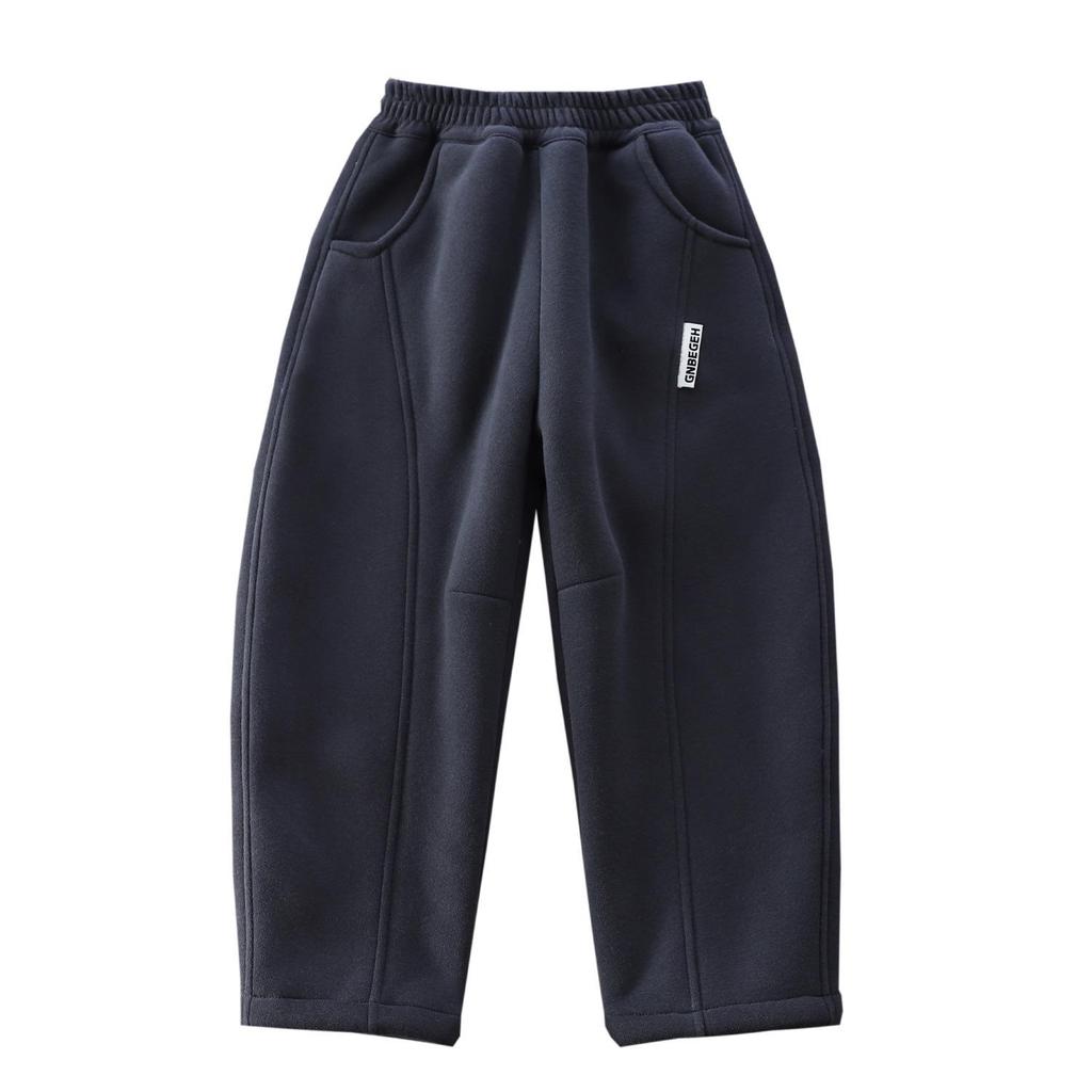 2025 Winter New Fleece Kids' Sweatpants – Thickened, Warm, and Trendy for Boys and Girls