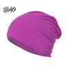 Lightweight Daily Commuting Hat Slouchy Hip-Hop Hat, Solid Color Soft Chemo Headwear, Breathable Street Style Pile for Face Slimming Cancer Cap Women