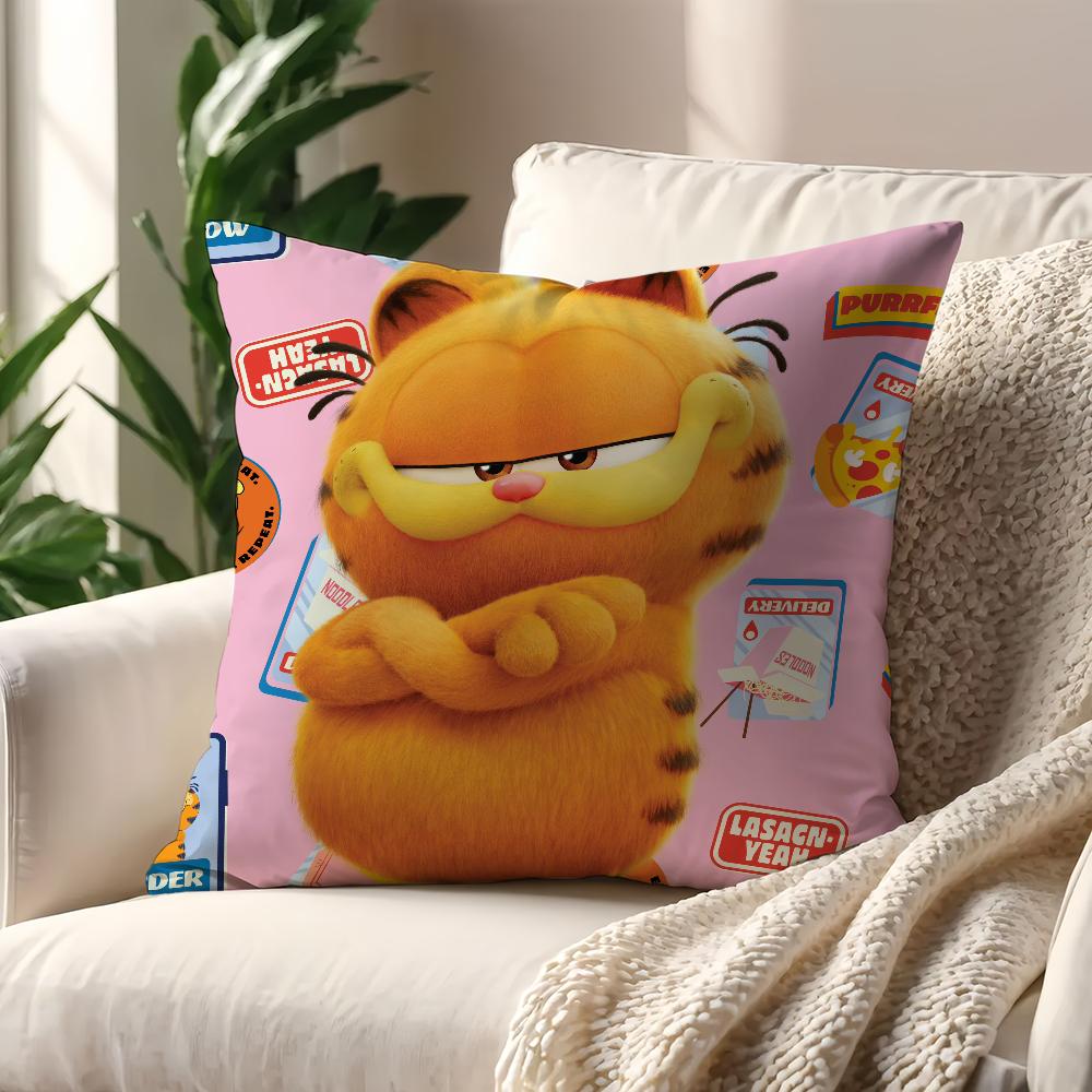 Cartoon G-Garfield-ES cute cat cushion cover Pillow Case Pillowcase Soft Skin Friendly & Comfortable with a Hidden Zipper