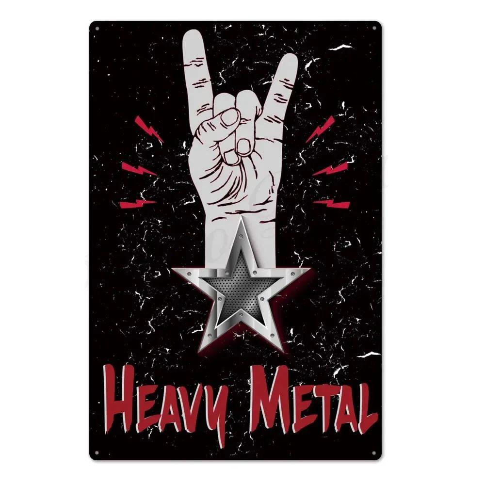"Let The Music Be Your Master" Music Theme Metal Panel Wall Decor
