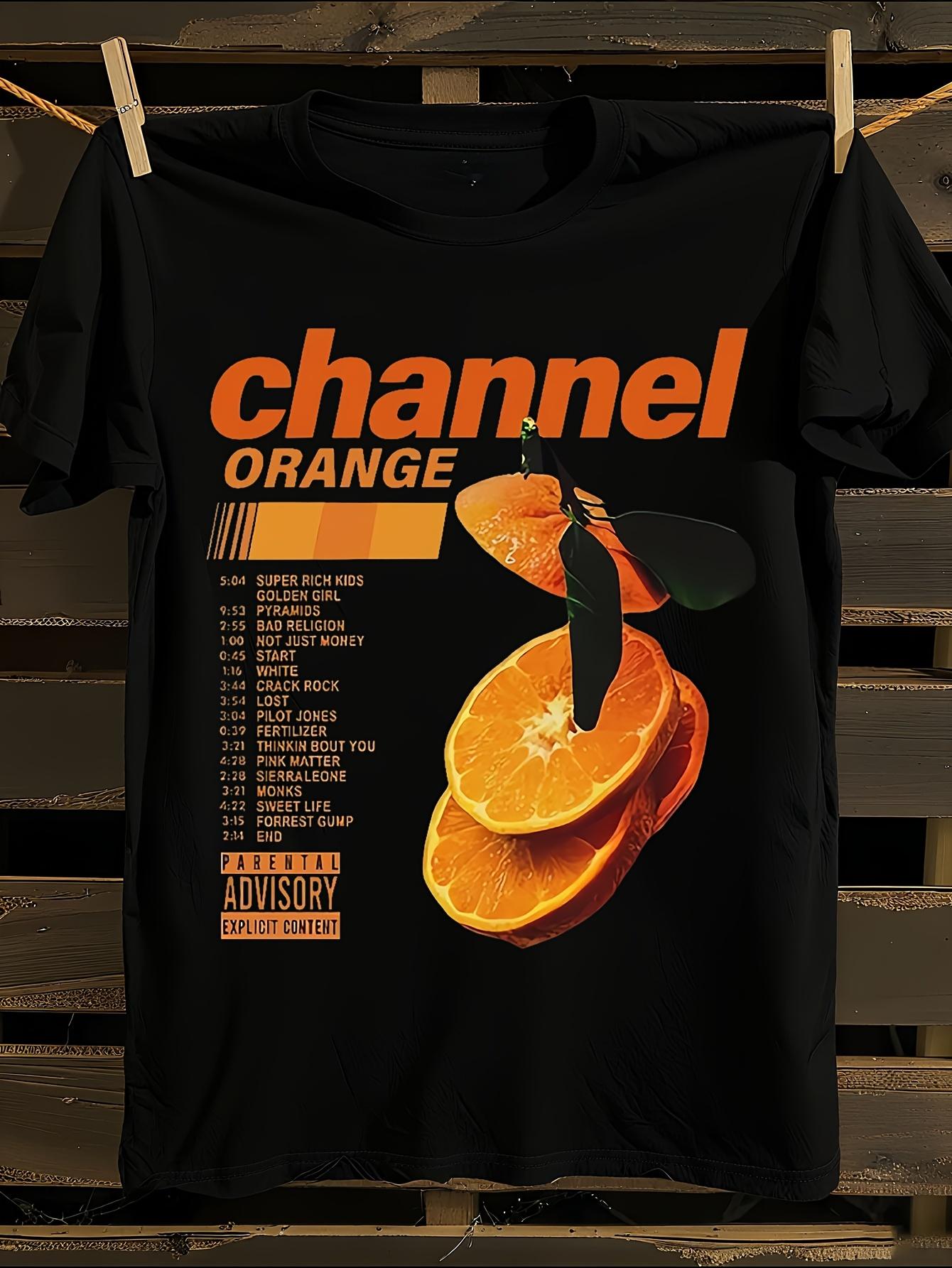 WoOversized Frank Channel Orange Graphic T-shirt XXL