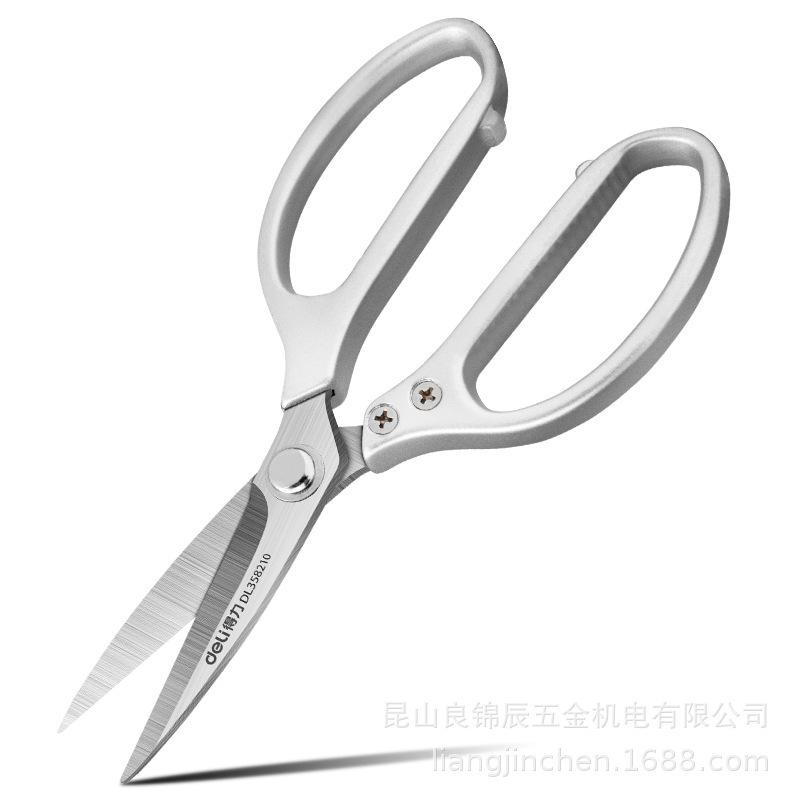 Deli Tools Heavy-Duty Stainless Steel Leather Cutting Scissors DL358185