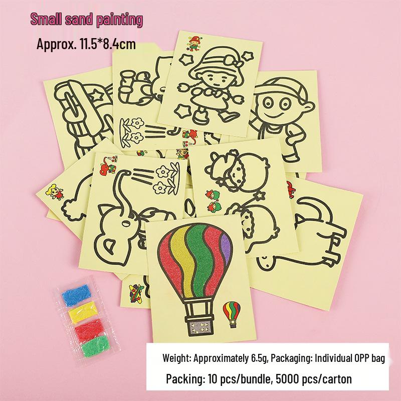 Kids DIY Sand Painting Set: Creative Colored Sand Art for Preschoolers