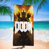Cool Movie D-Doom Anime Beach Swimming Towel Soft Absorbent Washcloth Children's Gifts For Kids Travel Camping Gym