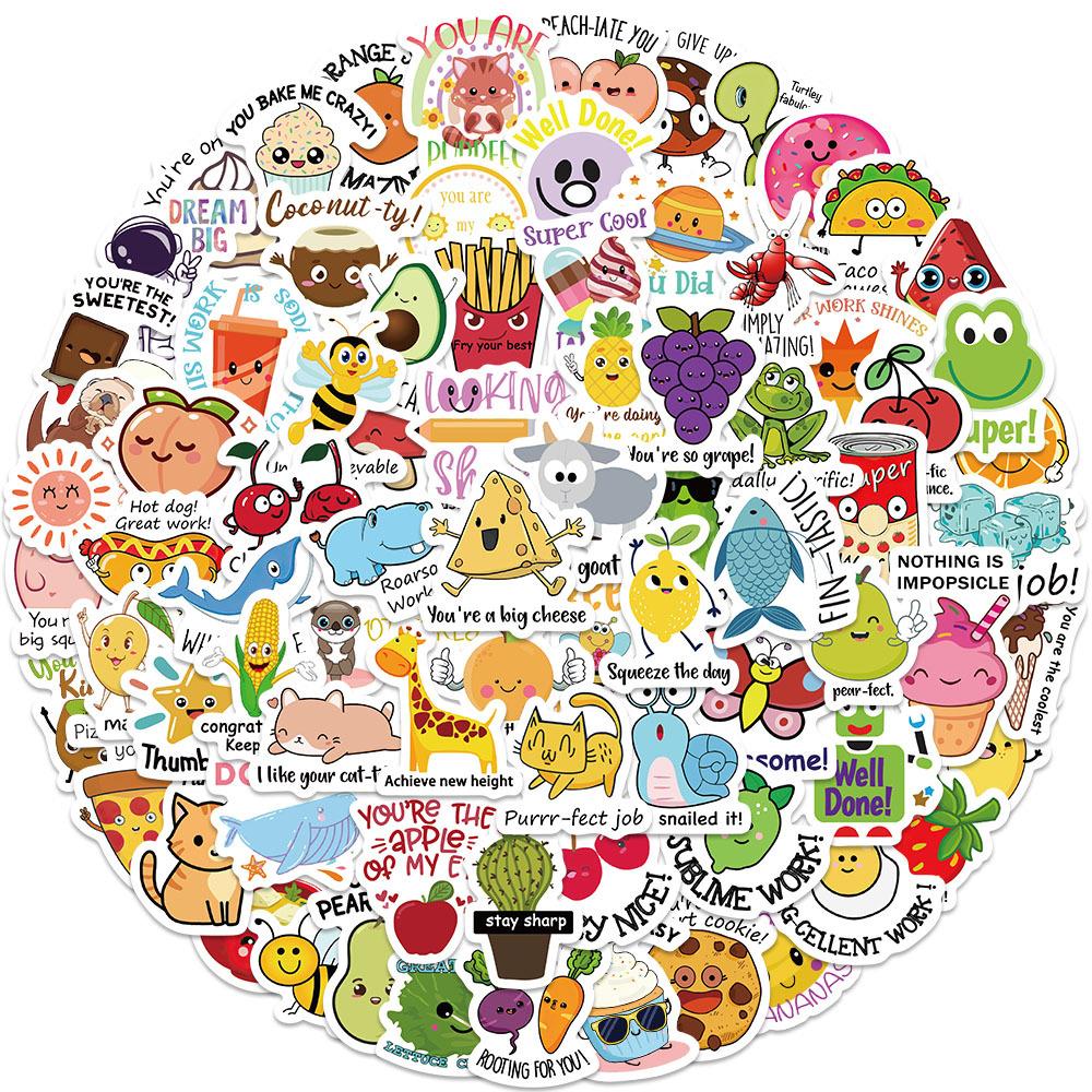 

80~640 Children s Reward Stickers DIY Decorative Notebook Waterproof Stickers 80 patterns are not repeated