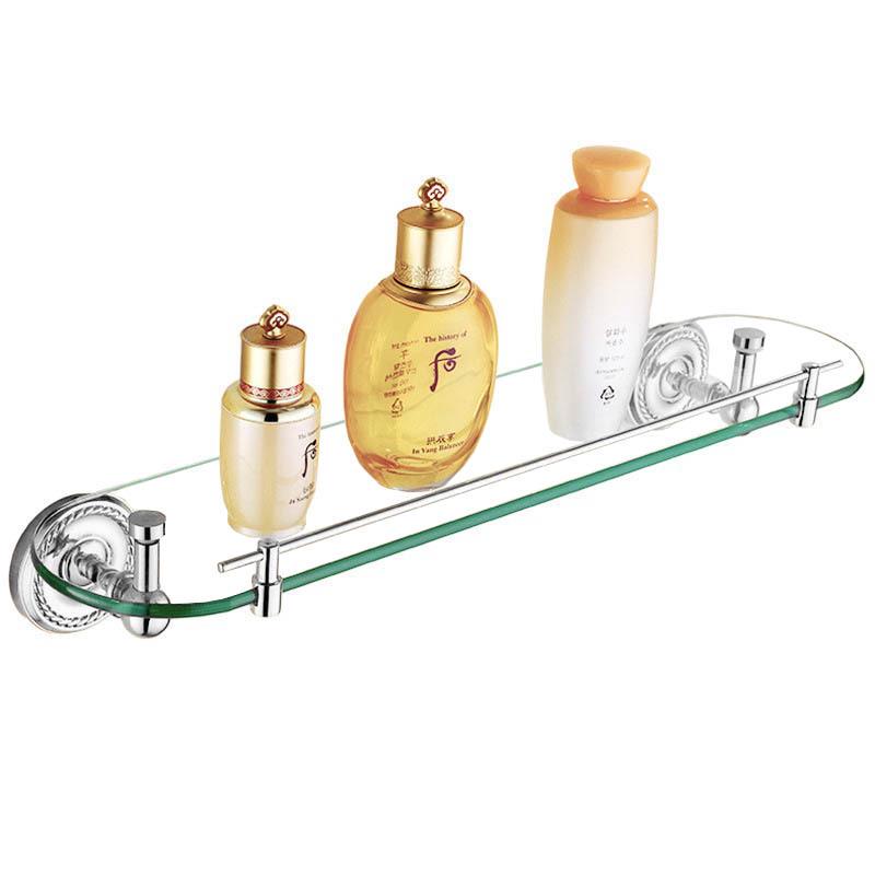 Badezimmer-Handtuchhalter-Set im europäischen Stil, Silber, Vollkupfer