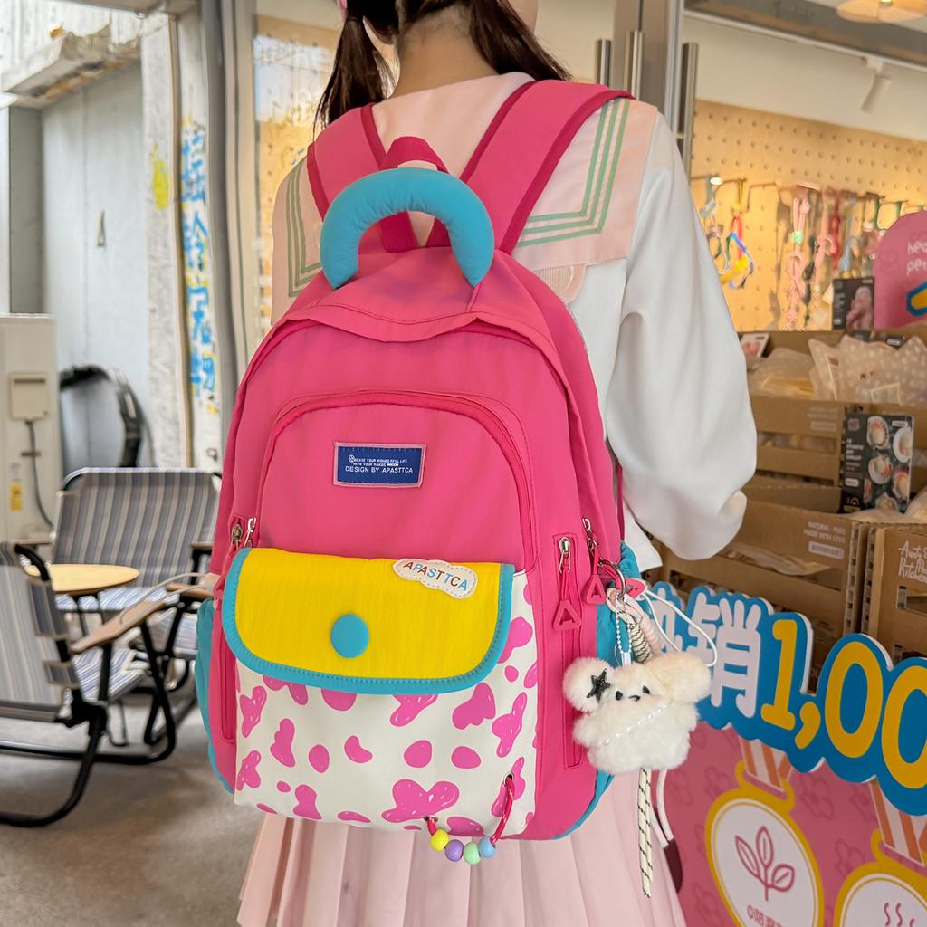 Schoolbag1011 new girl cute high-value girl large-capacity backpack backpack