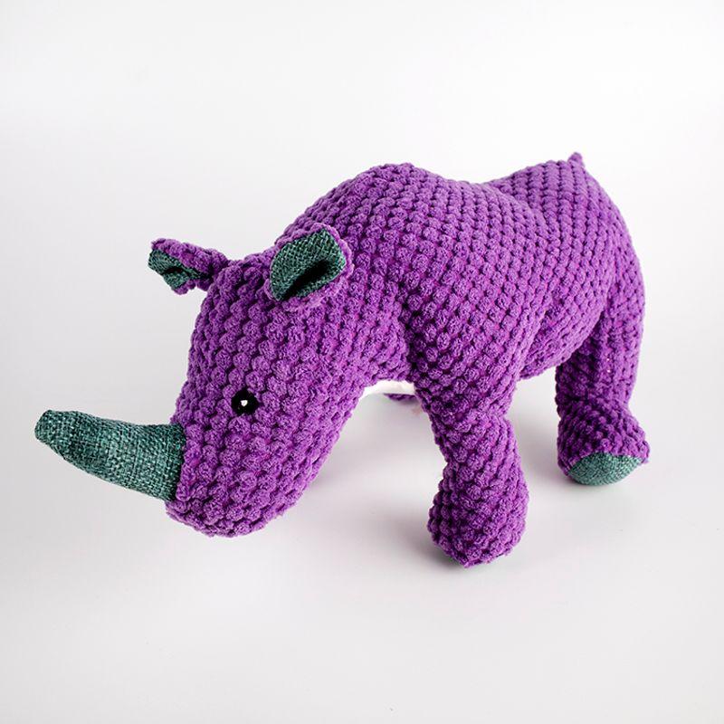 

Товары для питомцев Собака Звук Мягкая игрушка Динозавр Слон Милый Сопровождение для сна Мягкие Не травмируют зубы Игрушки Purple Rhino