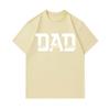 Men's 100% Cotton Crew Neck Short Sleeve T-Shirt, DAD The Man The Myth The Legend Print Casual Comfortable Father's Day Gift Tops For Daily Wear