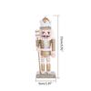 3Pcs Christmas Nutcracker Ornaments Wooden Standing King Figurine Home Decor