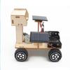 DIY solar lunar rover model children's handmade assembly model ground exploration vehicle 3D wooden puzzle educational toy