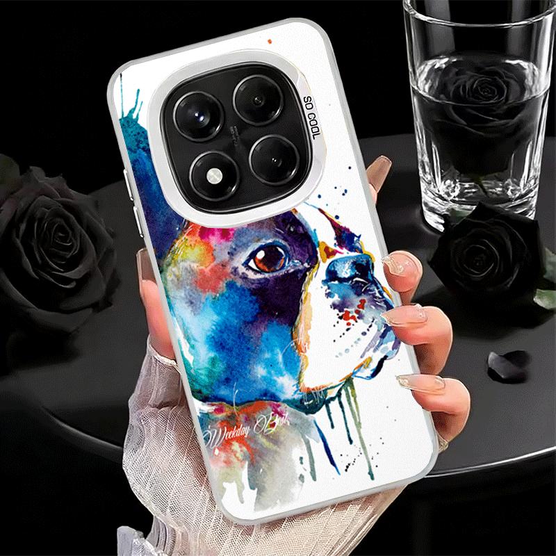 French Bulldog Dog Pug Design Soft Phone Case for Xiaomi Redmi Note 13 14 15 Pro Plus 12S 12 11S 11 11T 10S 10 Shockproof Cover