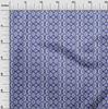 oneOone Cotton Flex Blue Fabric Asian Block Sewing Craft Projects Fabric Prints by Yard 40 Inch