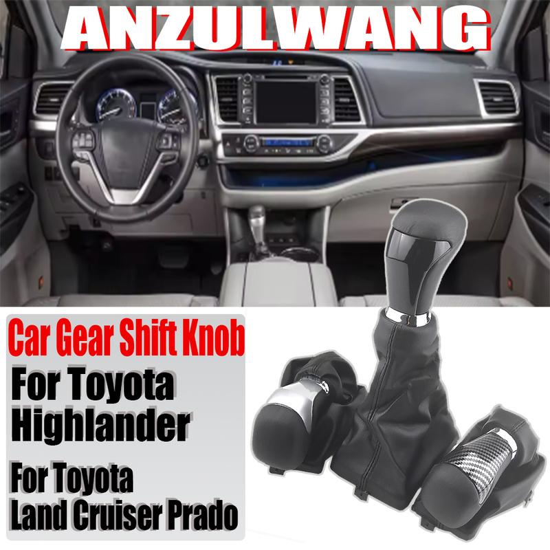 Lever Shifter Fit For Toyota Highlander 2015- Automatic Gear Shift Knob Head Gaiter Boot Case Collar