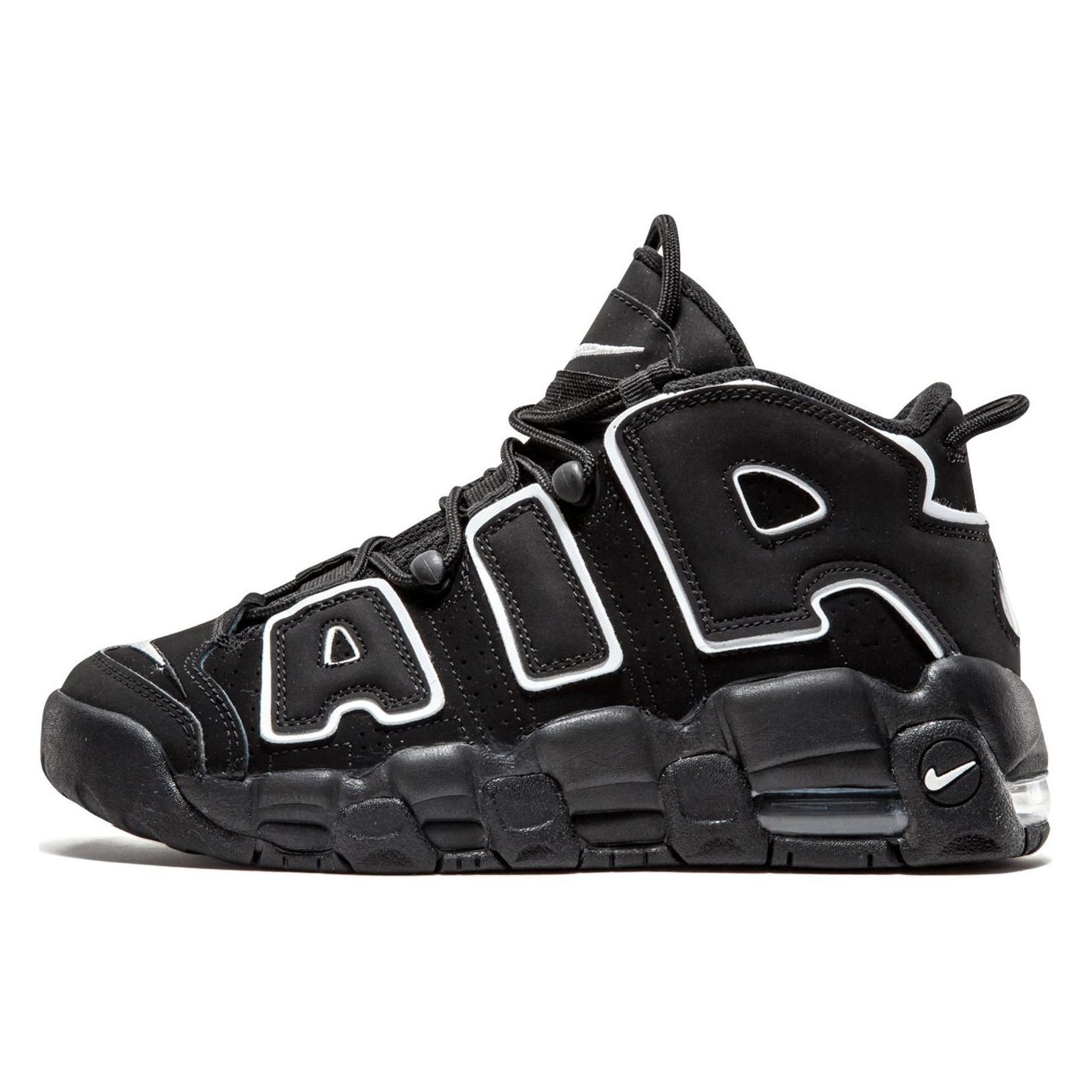 (GS) Nike Air More Uptempo `Melns`
