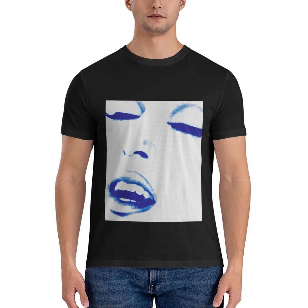 Madonna Blue Watercolor Face T-Shirt