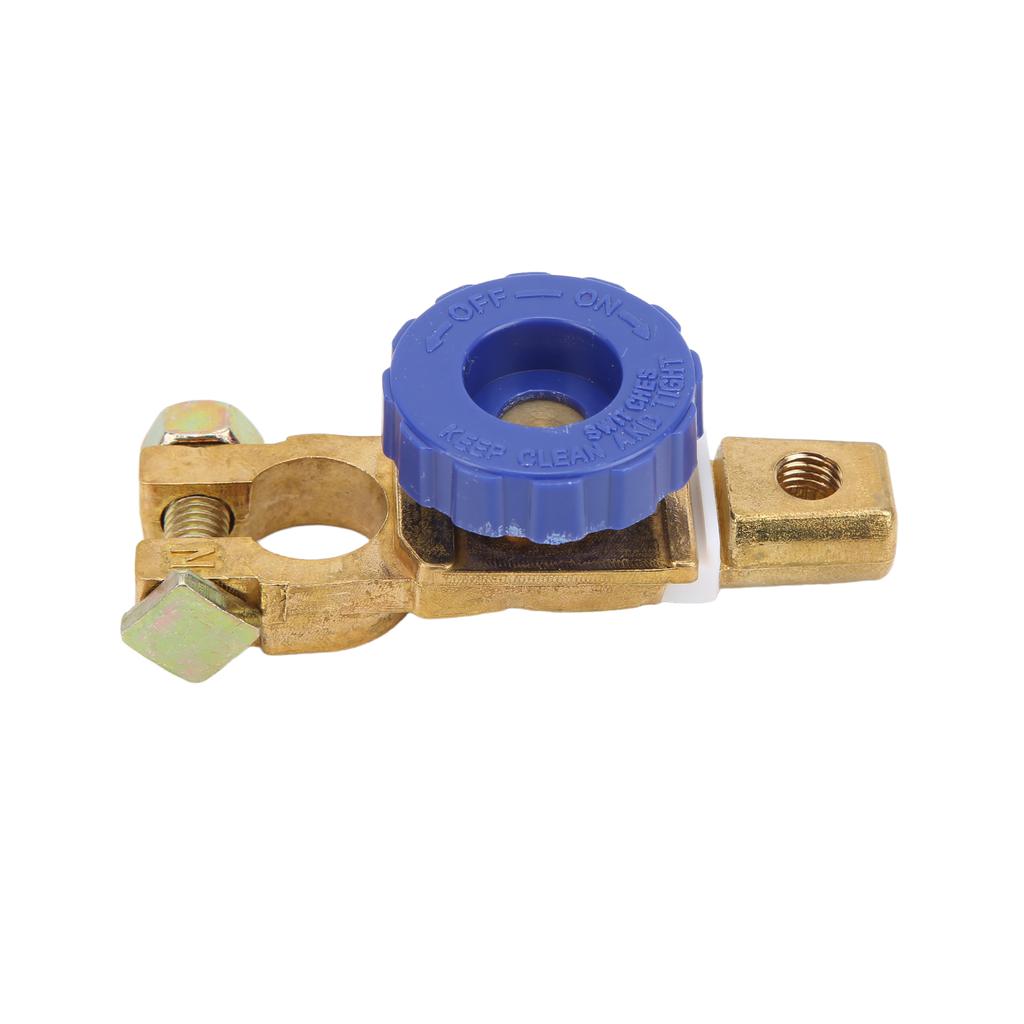 Top Post Battery Disconnect Switch 15‑17mm 100A Brass Rustproof for Car RV Boat Truck