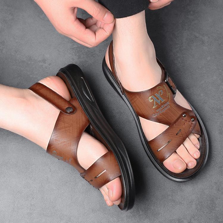 Sandals for Men's Microfiber Beach Shoes New Summer Sandals Dual-purpose Sandals Comfortable Casual Shoes for Men's Shoes