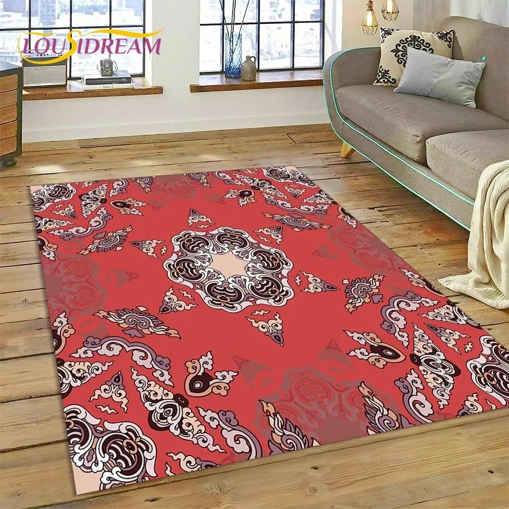 3D Severský Turecký Bohemia Keltský Koberec Běhoun pro Ložnici Obývací Pokoj Domácí Dekorace Pohovky, Dětská Hra Velký Dekor Podlahová Rohož Dárek