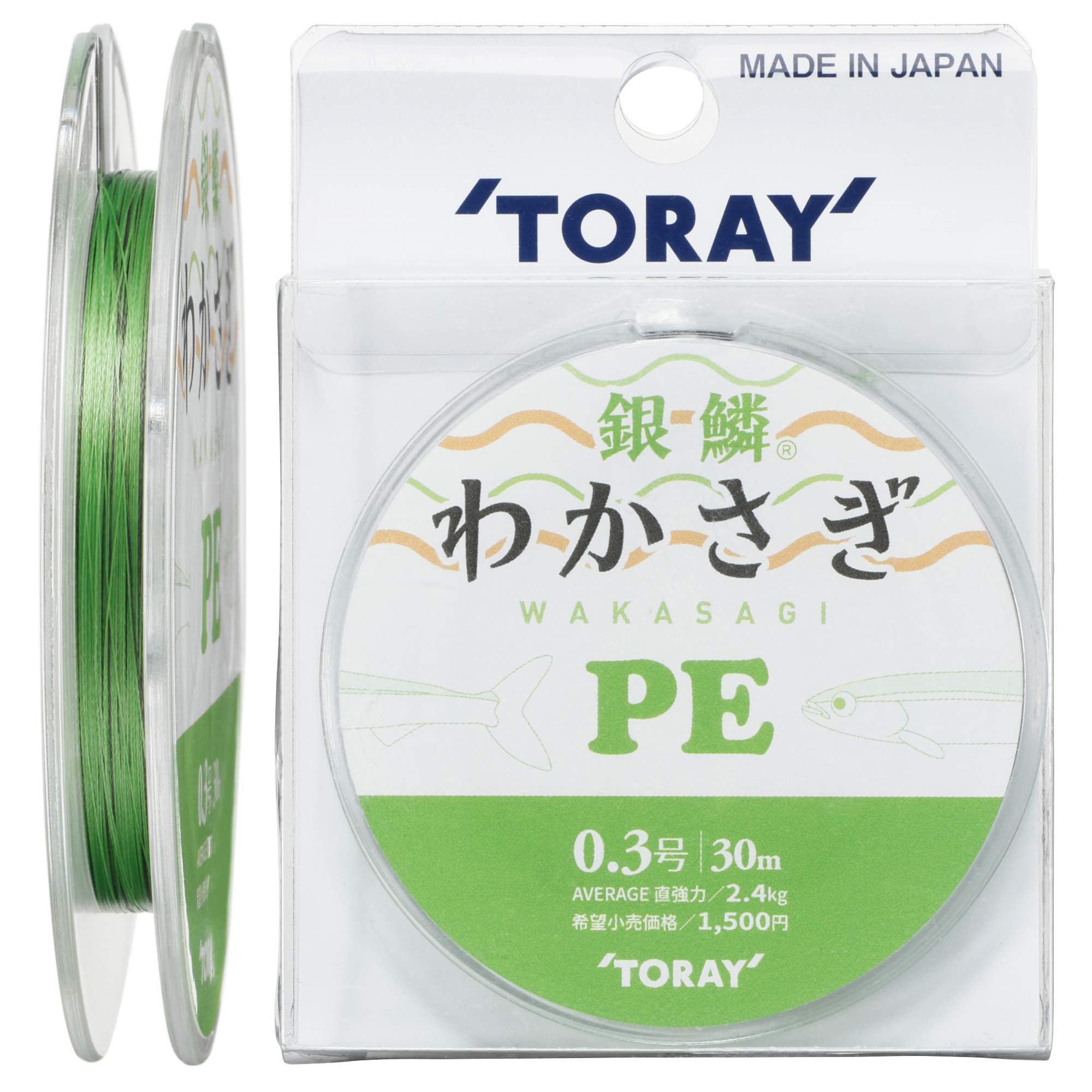 

TORAY PE Line Ginrin Wakasagi PE 30м Зеленый Нет. 0,3 2,1 кг
