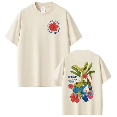 T-shirt Rapper Bad Bunny Debi Tirar Mas Fotos DTMF World Tour T-shirt Uomo Donna Moda Vintage Hip Hop T-shirt Streetwear